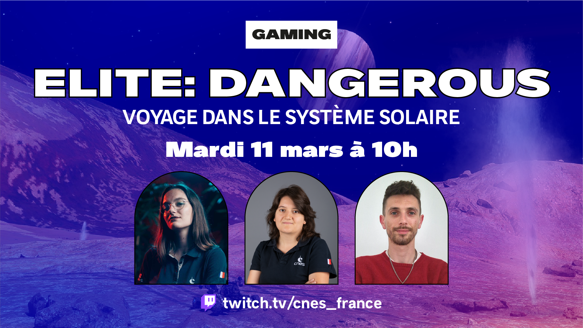 Twitch : Elite:Dangerous, un voyage dans le système solaire ! | CNES