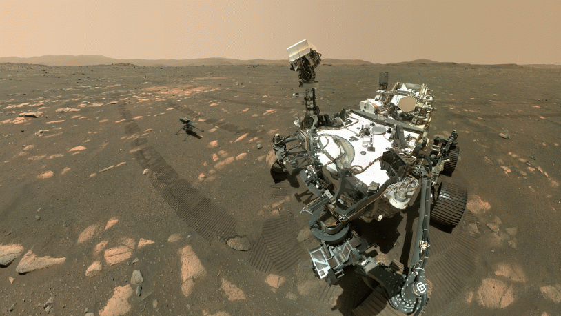 Perseverance et Ingenuity sur le sol de Mars Perseverance et Ingenuity sur le sol de Mars