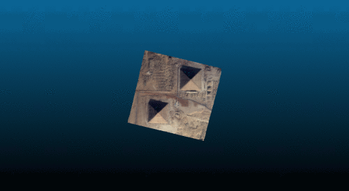 Nuage de points 3D (colorisé) obtenu après l'étape de triangulation