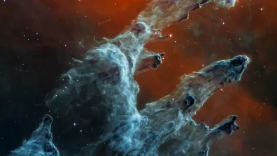 Les piliers de la création pris par la caméra proche infrarouge (NIRCam) du télescope spatial James Webb