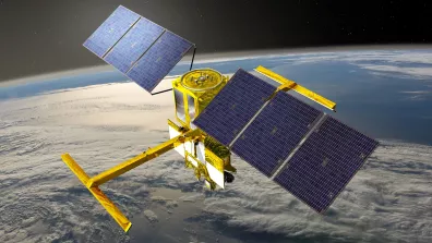 Illustration du satellite d'hydrologie SWOT