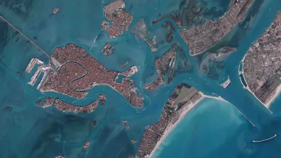 Image satellite de la ville de Venise