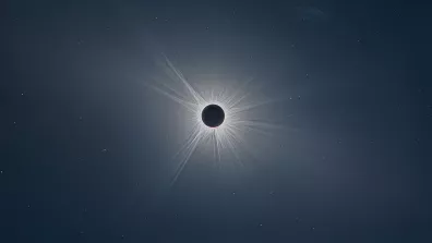 Le Soleil éclipsé lors de l’éclipse totale du 8 avril 2024.