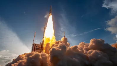Décollage du lanceur Ariane 5 VA 259 le 13 décembre 2022.