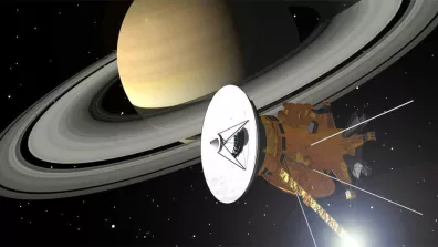 Vue d’artiste de la sonde Cassini