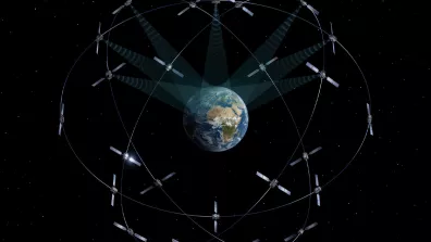 Vue d’artiste de la constellation Galileo
