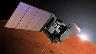 Vue d’artiste de la sonde Mars Express