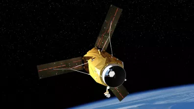 Vue d’artiste d’un satellite du programme OTOS