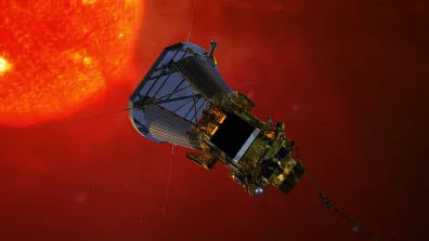 Vue d’artiste de la sonde Parker Solar Probe