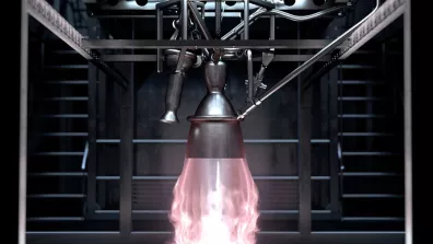 Vue d’artiste du moteur PROMETHEUS en action Vue d’artiste du moteur PROMETHEUS en action
