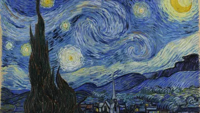 Le tableau La Nuit étoilée du peintre Vincent Van Gogh (1889).