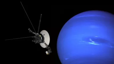 Voyager 2, le seul et unique engin spatial à s'être approché de Neptune.