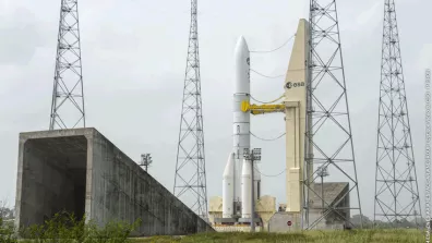 Essai de déconnexion et de rétractation des systèmes cryogéniques d'Ariane 6 le 30/01/2024 au CSG