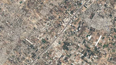Image satellite de la bande de Gaza