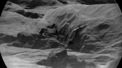 Image prise par ChemCam, à bord du rover Curiosity de la NASA, de l'environnement martien le jour du millionième tir laser (le 21/08/2024 / Sol 4281)