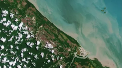 Le CSG vu par satellite