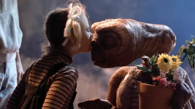 Scène emblématique du film E.T. l'extra-terrestre