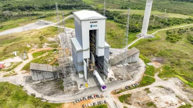 Transfert du corps central d’Ariane 6 au Centre Spatial Guyanais