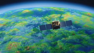 Illustration du satellite CARIOQA.