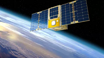 Vue d'artiste du nanosatellite Angels.