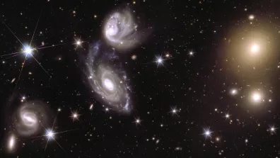 Différentes galaxies capturées par le télescope spatial EUCLID 