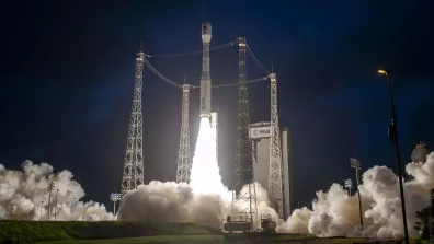 Décollage le 29 avril 2025 depuis le CSG de la fusée Vega-C emportant le satellite Biomass.