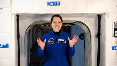 La spationaute française Sophie Adenot.