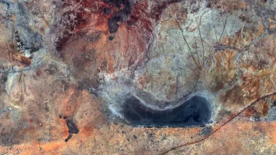 Djigo, dans le Sahel, vu par le satellite Pléiades. Djigo, dans le Sahel, vu par le satellite Pléiades.