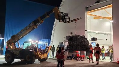 Sortie du hall d’intégration de la nacelle Aircore.