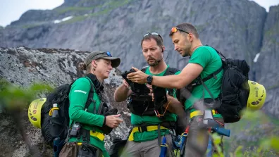Les astronautes Thomas Pesquet et Arnaud Prost participent à la formation en géologie PANGAEA de l'ESA, dans les îles Lofoten en Norvège