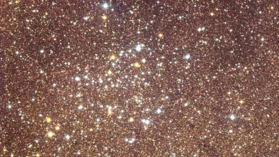 Jeune amas d'étoiles observé par le télescope Euclid