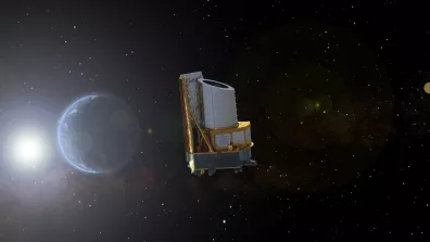 Vue d'artiste du satellite Euclid