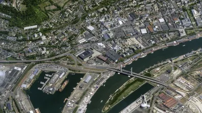 La ville de Rouen photographiée par le satellite Pléiades Neo