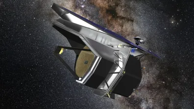 Vue d'artiste du télescope spatial PRIMA.