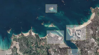 Image satellite de la Côte d’Emeraude