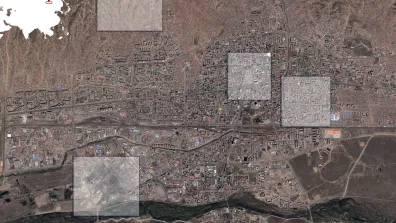 Image satellite de la ville Oulan-Bator