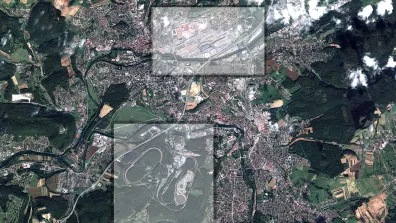 Image satellite du Pays de Montbéliard
