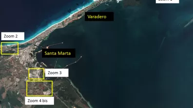Image satellite de Varadero