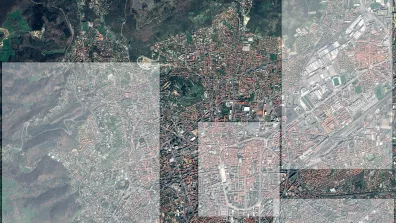 Image satellite de la ville de Clermont-Ferrand