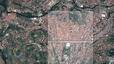 Image satellite de la ville du Puy-en-Velay