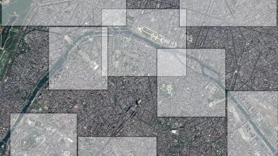 Image satellite de la ville Paris