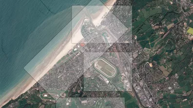 Image satellite de la ville  Deauville