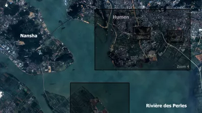 Image satellite de Dongguan