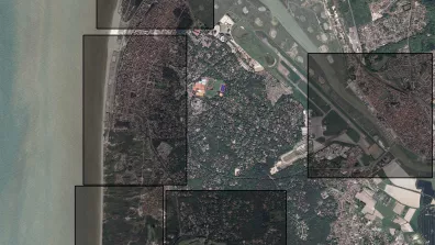 Image satellite de la station du Touquet