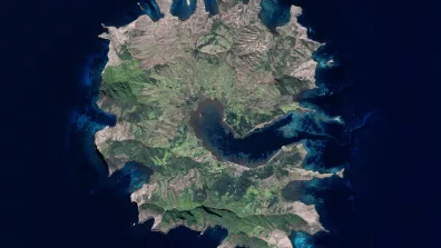 Image satellite de la Polynésie française