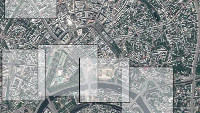 Image satellite de la ville Moscou