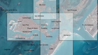 Image satellite de la région de la Vénétie au nord de l'Italie