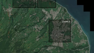 Image satellite de l’île de La Réunion