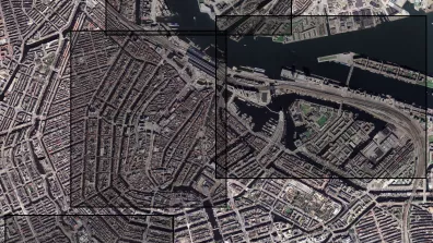 Image satellite de la ville D'Amsterdam