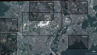 Image satellite de l’aéroport de Paris-Orly
